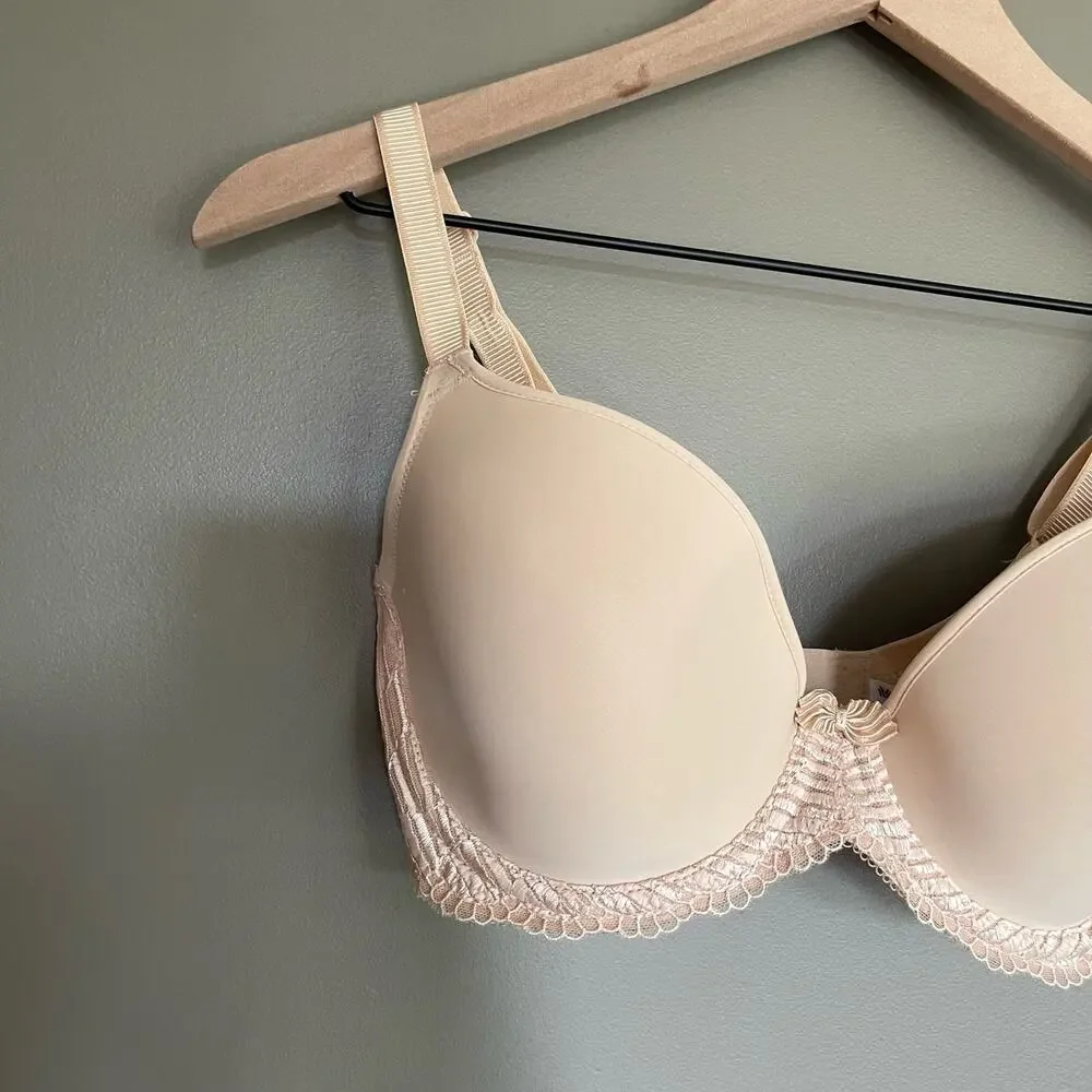 WACOAL La Femme Underwire T-Shirt Bra‎ Sand Size 30DDD Nude Tan Comfortable Lace
